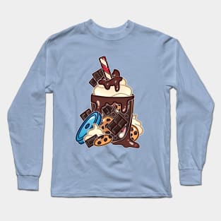 Double Chocolate Milkshake Long Sleeve T-Shirt